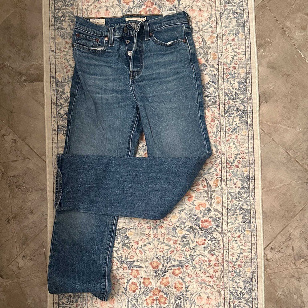 Levi’s wedge straight Classic Blue Women's Jeans